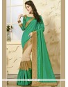 Art Silk Patch Border Work Traditional Designer Saree