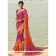 Print Faux Georgette Printed Saree In Multi Colour