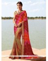 Faux Georgette Printed Saree