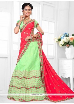 Resham Work Art Silk Lehenga Choli