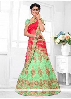 Art Silk Resham Work Lehenga Choli