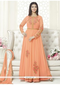 Ayesha Takia Peach Floor Length Anarkali Suit