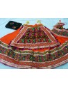 Orange Lehenga Chooli For Navratri