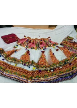 white navratri chaniya choli