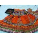 Orange Mirror Work Ghagra Choli For Navratri