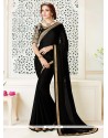 Lace Work Black Classic Designer Saree