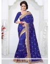 Embroidered Work Art Silk Designer Traditional Saree