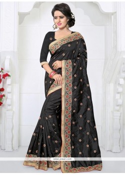 Art Silk Embroidered Work Traditional Designer Saree