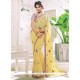 Faux Georgette Resham Work Classic Saree