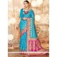 Banarasi Silk Blue Traditional Saree