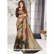 Faux Georgette Multi Colour Printed Saree