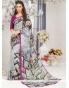 Faux Georgette Multi Colour Printed Saree