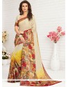 Faux Georgette Print Work Printed Saree