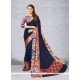 Faux Georgette Printed Saree