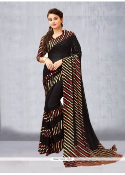 Faux Georgette Printed Saree