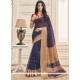 Navy Blue Casual Saree