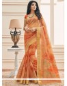 Cotton Print Work Casual Saree