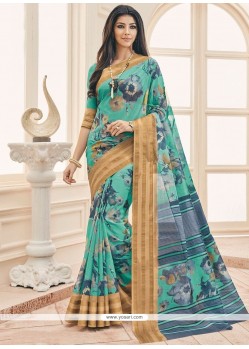 Blue Casual Saree