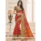 Cotton Red Casual Saree