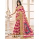 Multi Colour Print Work Casual Saree