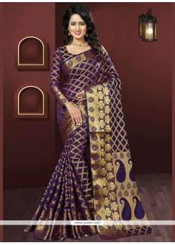 Weaving Work Art Silk Designer Traditional Saree