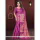 Purple Art Silk Traditional Designer Saree