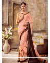 Faux Georgette Embroidered Work Classic Designer Saree