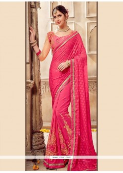 Faux Georgette Classic Designer Saree