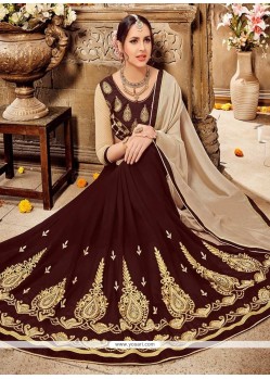 Brown Classic Designer Saree