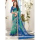 Faux Georgette Multi Colour Printed Saree