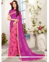 Multi Colour Print Work Printed Saree