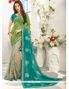 Faux Georgette Print Work Printed Saree