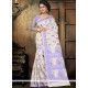 Blue Thread Work Cotton Classic Saree