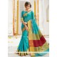 Cotton Silk Embroidered Work Traditional Designer Saree