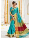 Cotton Silk Embroidered Work Traditional Designer Saree