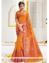 Cotton Silk Embroidered Work Traditional Designer Saree