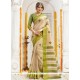 Embroidered Work Beige Designer Traditional Saree