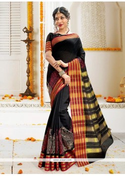 Cotton Silk Embroidered Work Traditional Designer Saree