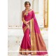 Cotton Silk Rani Traditional Saree