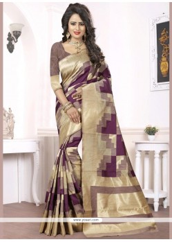 Purple Designer Traditional Saree