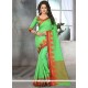 Cotton Green Saree