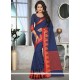 Navy Blue Classic Saree