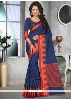 Navy Blue Classic Saree