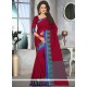 Thread Work Maroon Saree