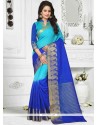 Cotton Blue Classic Saree