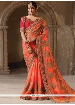 Embroidered Work Designer Saree