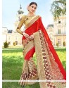 Faux Georgette Resham Work Classic Designer Saree