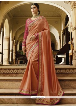 Embroidered Work Art Silk Classic Designer Saree