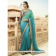 Fancy Fabric Blue Shaded Saree