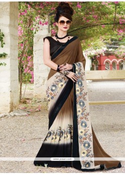 Embroidered Work Multi Colour Designer Saree